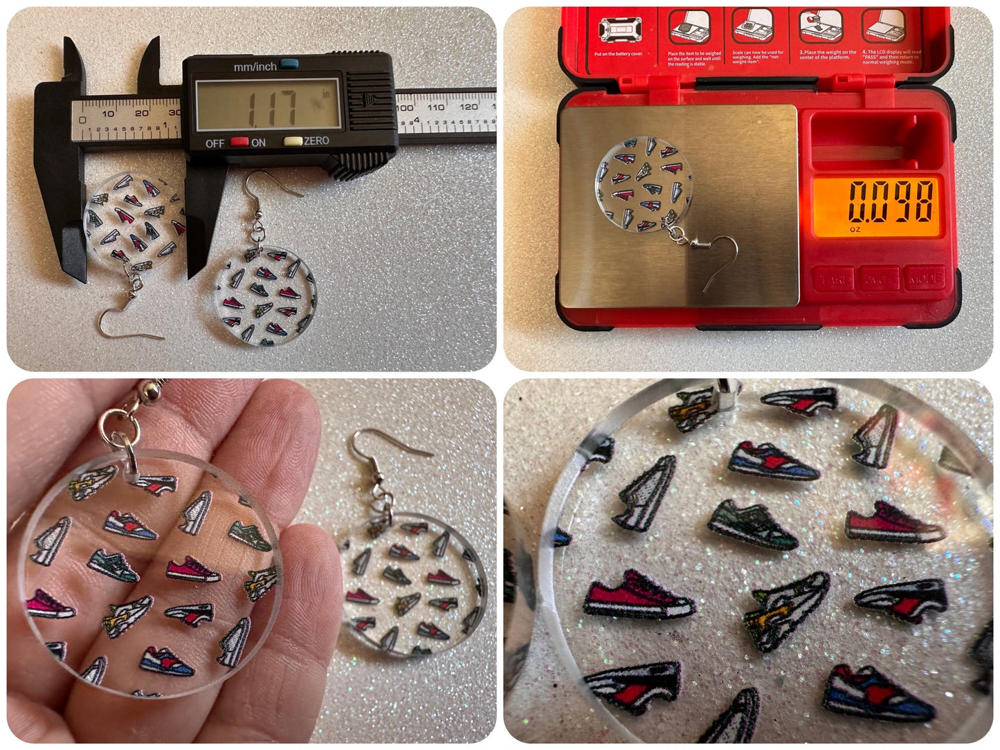 Running Shoes Earrings: Laser Cut Acrylic Shoes, Sports Shoes, Sneakers, Runner, Fashion, Track, Trainer, Sport, Best Gifts for Her/Him/Them