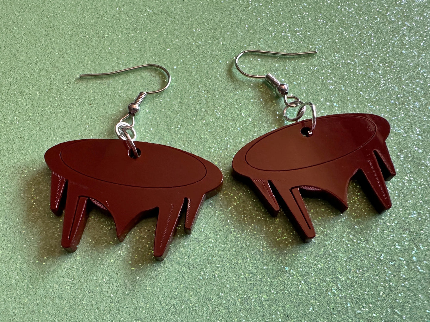 Samoan Style Tanoa Earrings: Laser Cut Acrylic Earrings, Kava, Hawaii, Polynesian Culture, Herb, Morning Brew, Gifts for Her/Him/Them