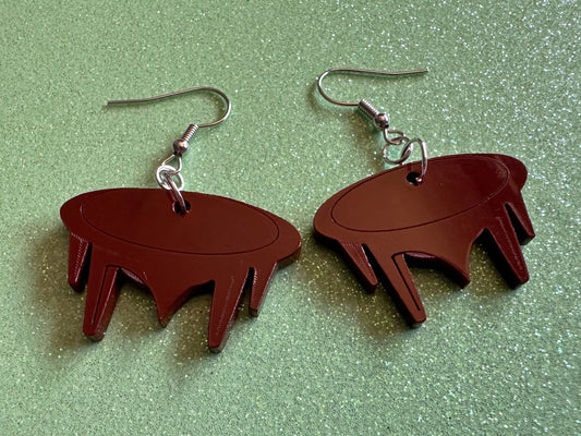 Samoan Style Tanoa Earrings: Laser Cut Acrylic Earrings, Kava, Hawaii, Polynesian Culture, Herb, Morning Brew, Gifts for Her/Him/Them