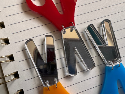 Scissor Earrings: Laser Cut Acrylic Scissors, Stationary, Teacher, Student, Craft, Art, Cut, Office, Back to School, Gifts for Her/Him/Them