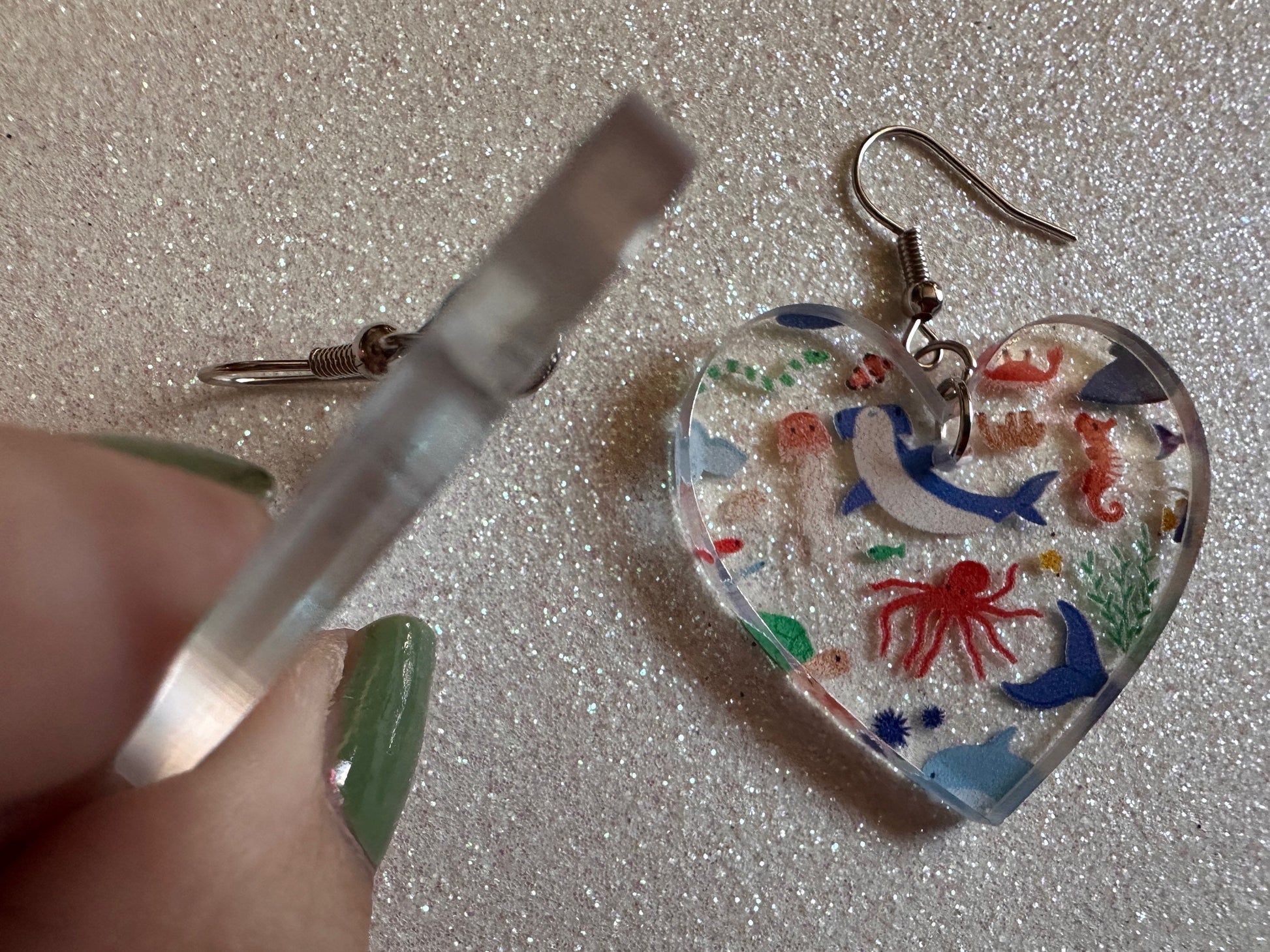 Sea Creature Earrings: Laser Cut Acrylic Octopus, Seahorse, Ocean Animals, Fish, Ray, Shark, Eel, Fish, Aquatic, Best Gifts for Her/Him/Them