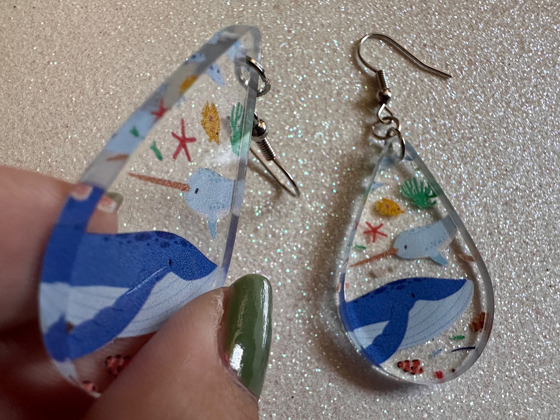 Sea Creature Earrings: Laser Cut Acrylic Octopus, Seahorse, Ocean Animals, Fish, Ray, Shark, Eel, Fish, Aquatic, Best Gifts for Her/Him/Them