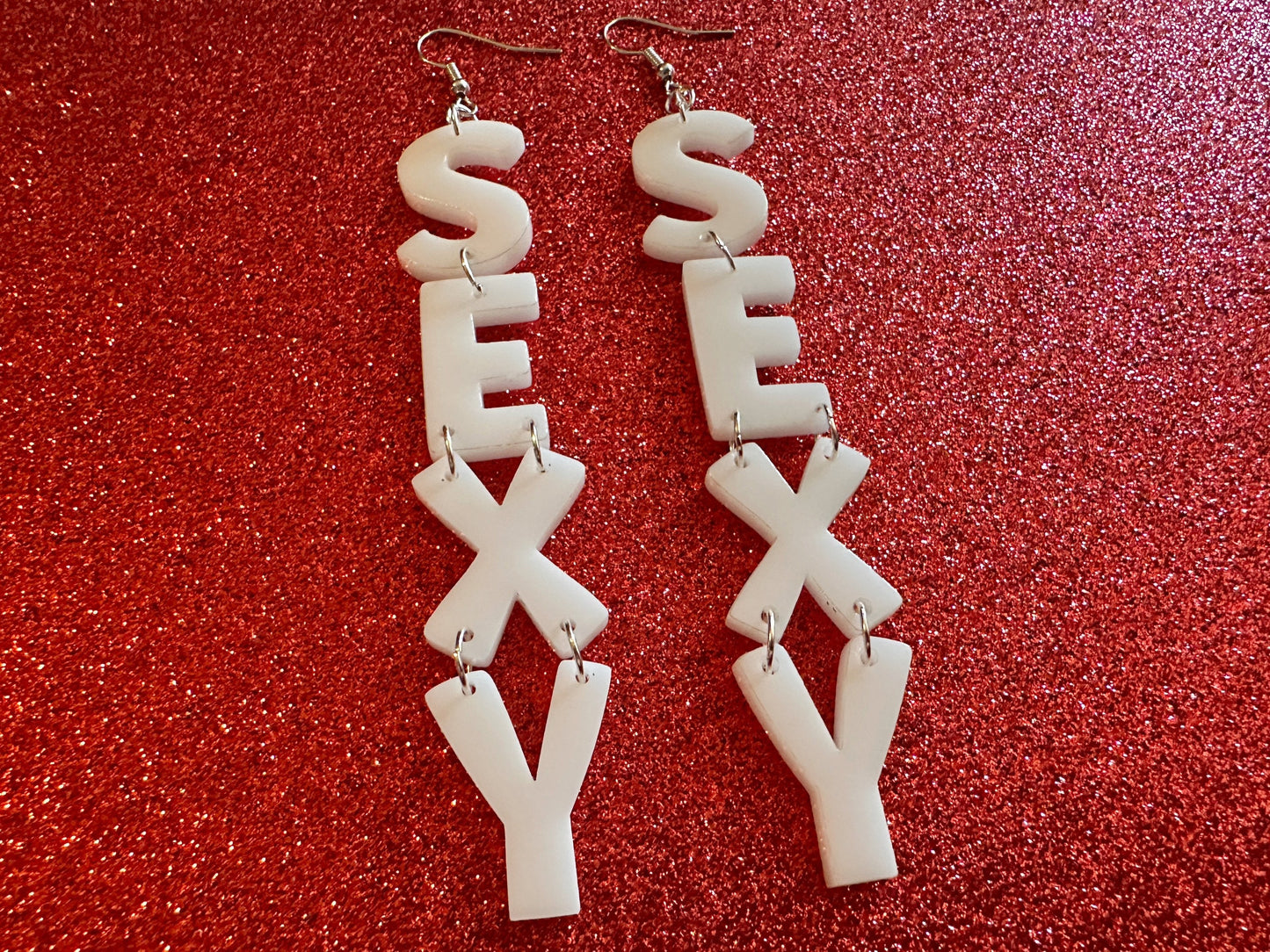 Sexy Earrings: Laser Cut Words, Funny, Halloween, Cute, Girlfriends, Bachelorette, BFFs, Anniversary, Best Gifts for Her/Him/Them
