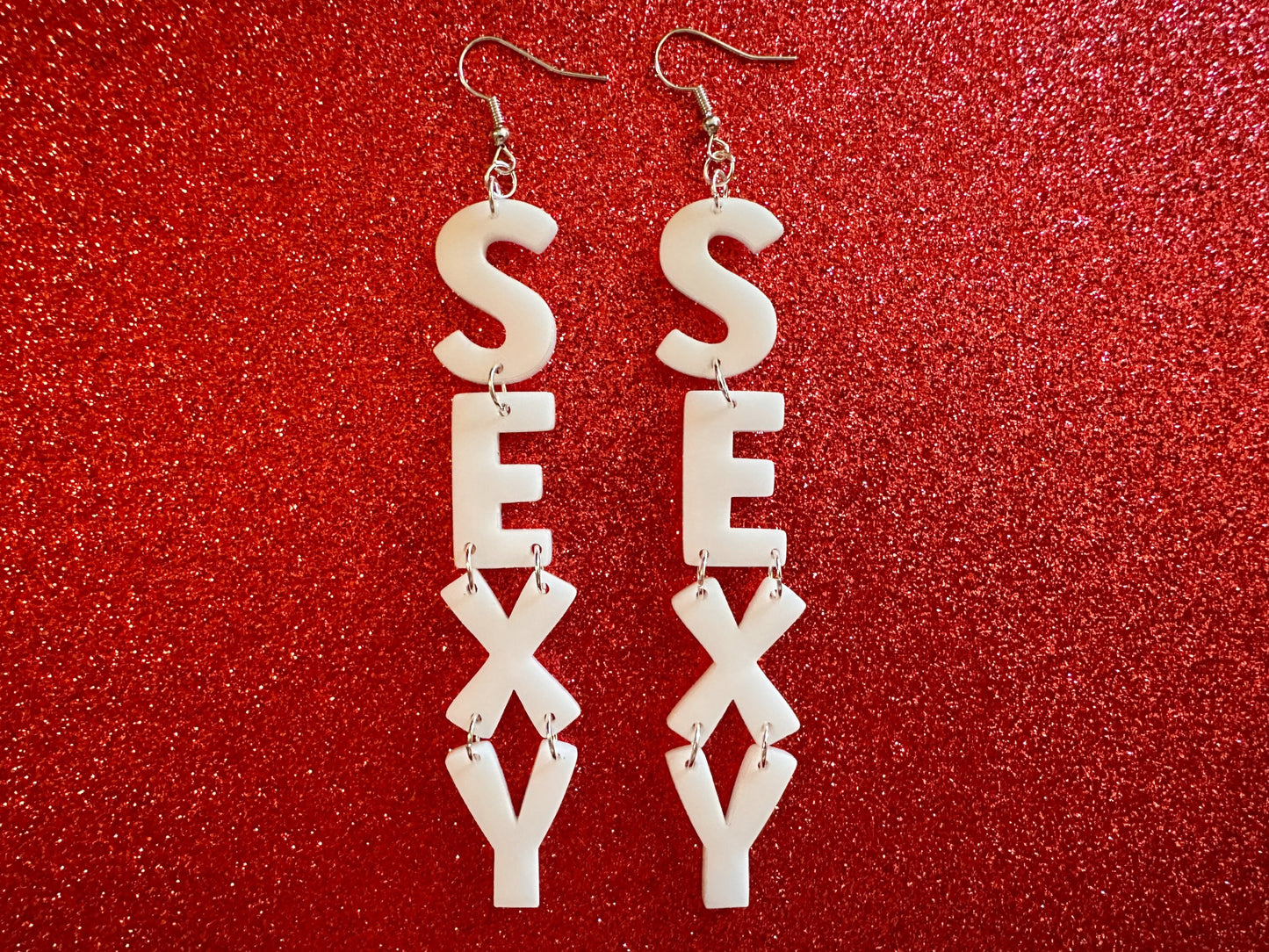 Sexy Earrings: Laser Cut Words, Funny, Halloween, Cute, Girlfriends, Bachelorette, BFFs, Anniversary, Best Gifts for Her/Him/Them
