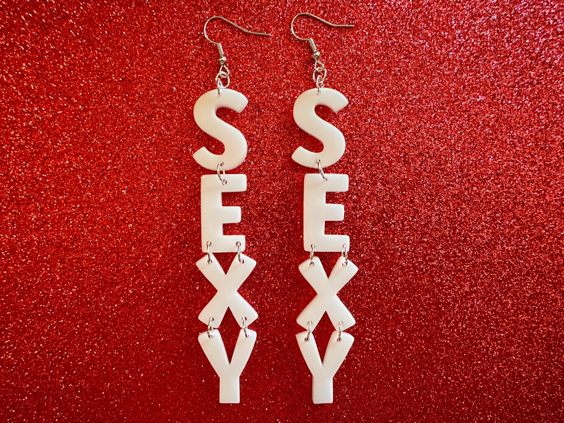 Sexy Earrings: Laser Cut Words, Funny, Halloween, Cute, Girlfriends, Bachelorette, BFFs, Anniversary, Best Gifts for Her/Him/Them