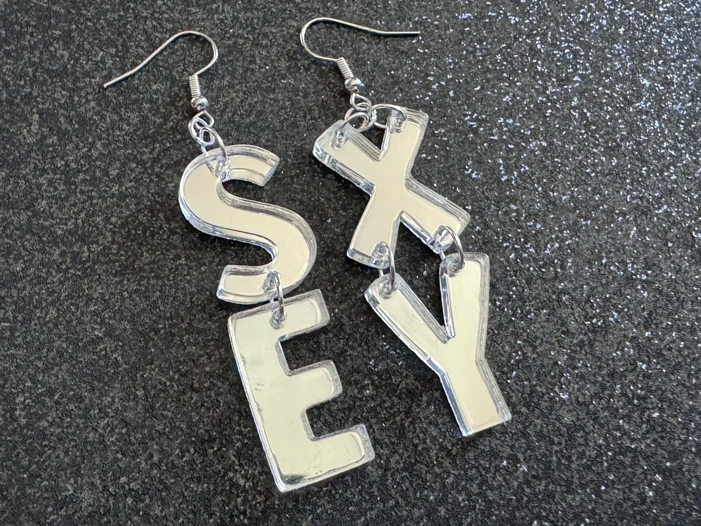Sexy Earrings: Laser Cut Words, Gag Gift, BFFS, Best Friend Gift, Girlfriends, Funny Bachelorette, Anniversary, Best Gifts for Her/Him/Them