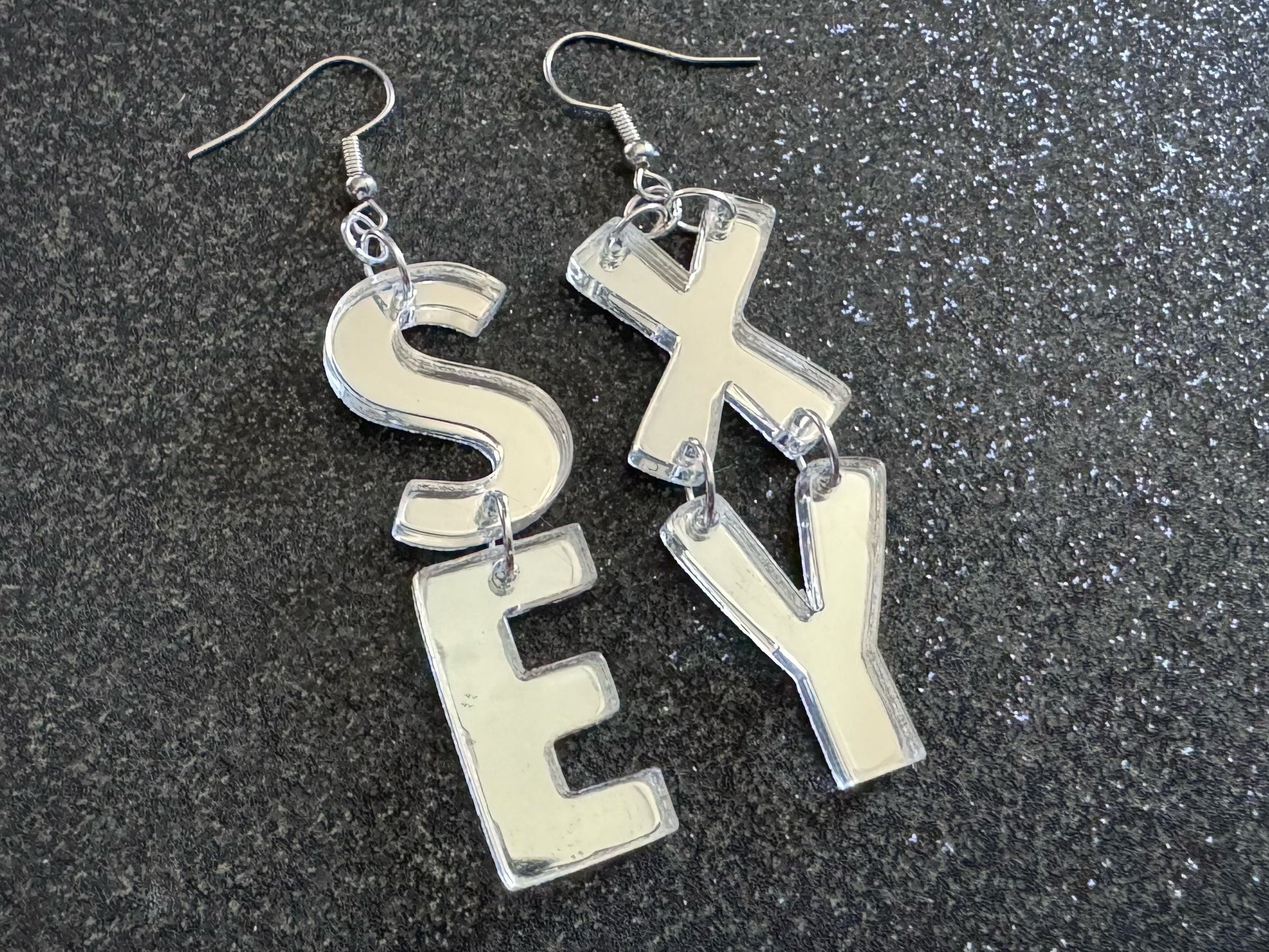 Sexy Earrings: Laser Cut Words, Gag Gift, BFFS, Best Friend Gift, Girlfriends, Funny Bachelorette, Anniversary, Best Gifts for Her/Him/Them