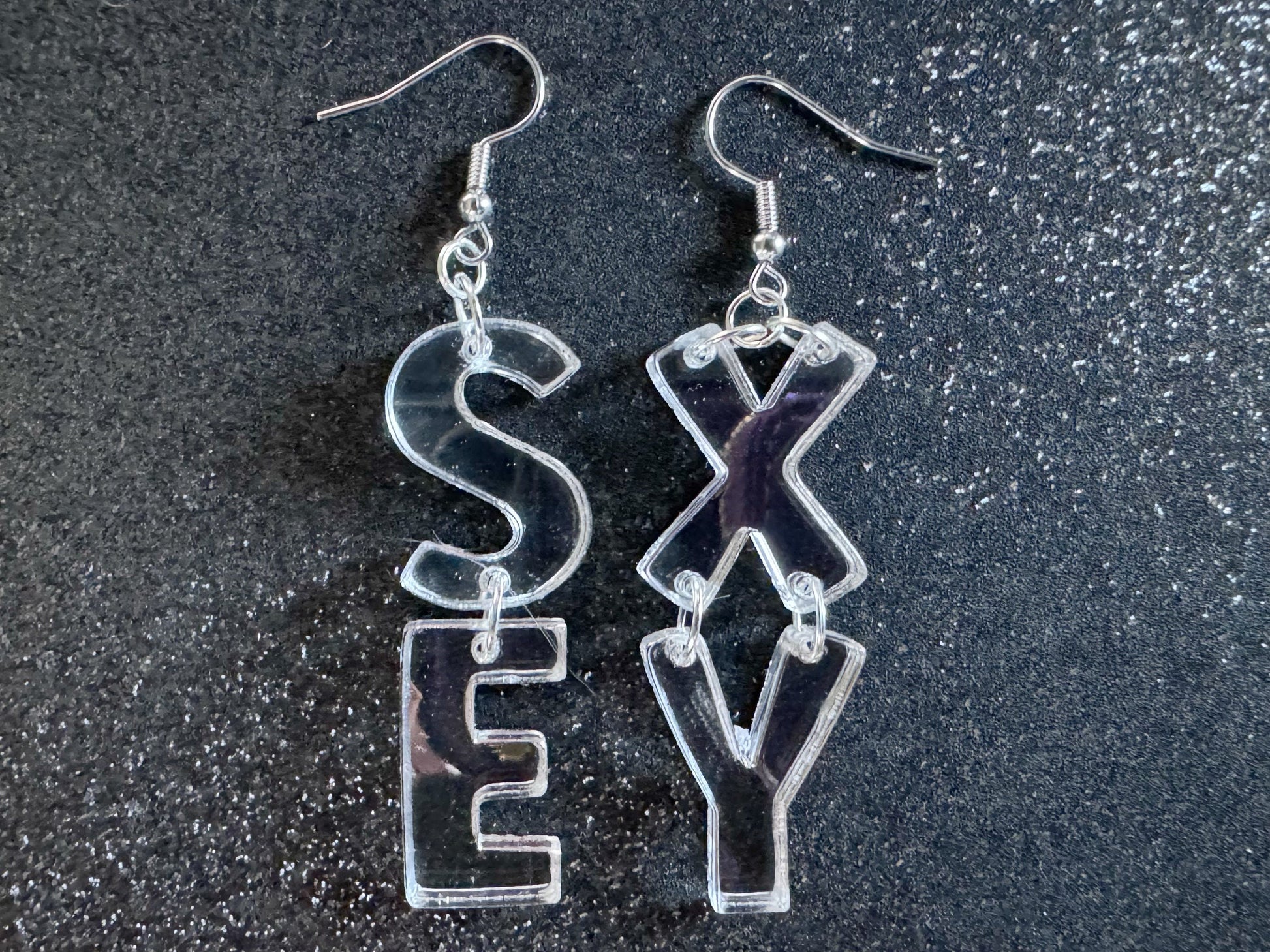Sexy Earrings: Laser Cut Words, Gag Gift, BFFS, Best Friend Gift, Girlfriends, Funny Bachelorette, Anniversary, Best Gifts for Her/Him/Them