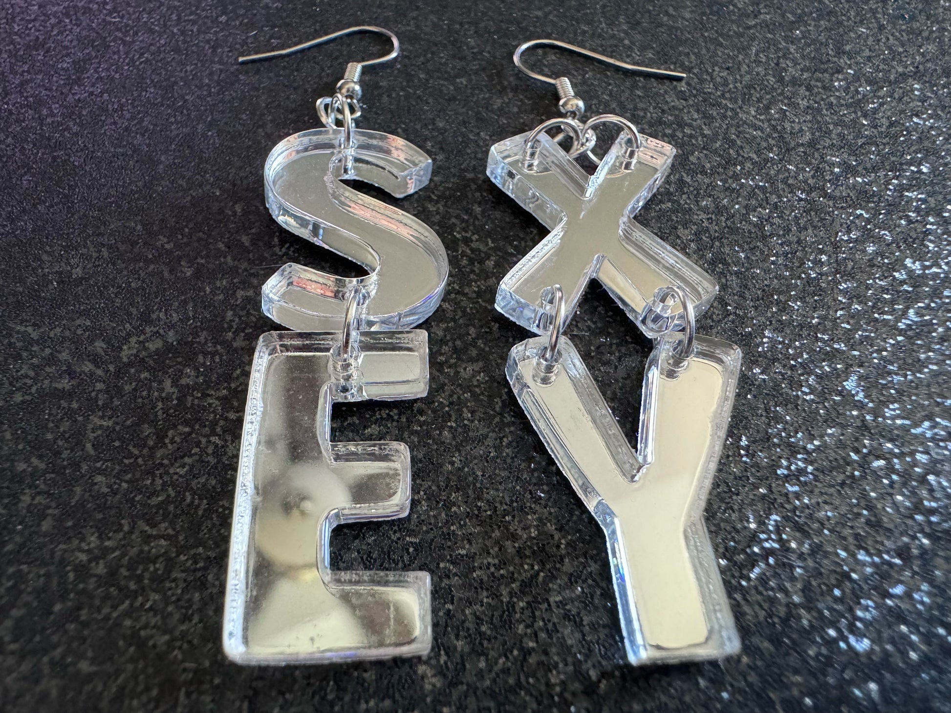 Sexy Earrings: Laser Cut Words, Gag Gift, BFFS, Best Friend Gift, Girlfriends, Funny Bachelorette, Anniversary, Best Gifts for Her/Him/Them
