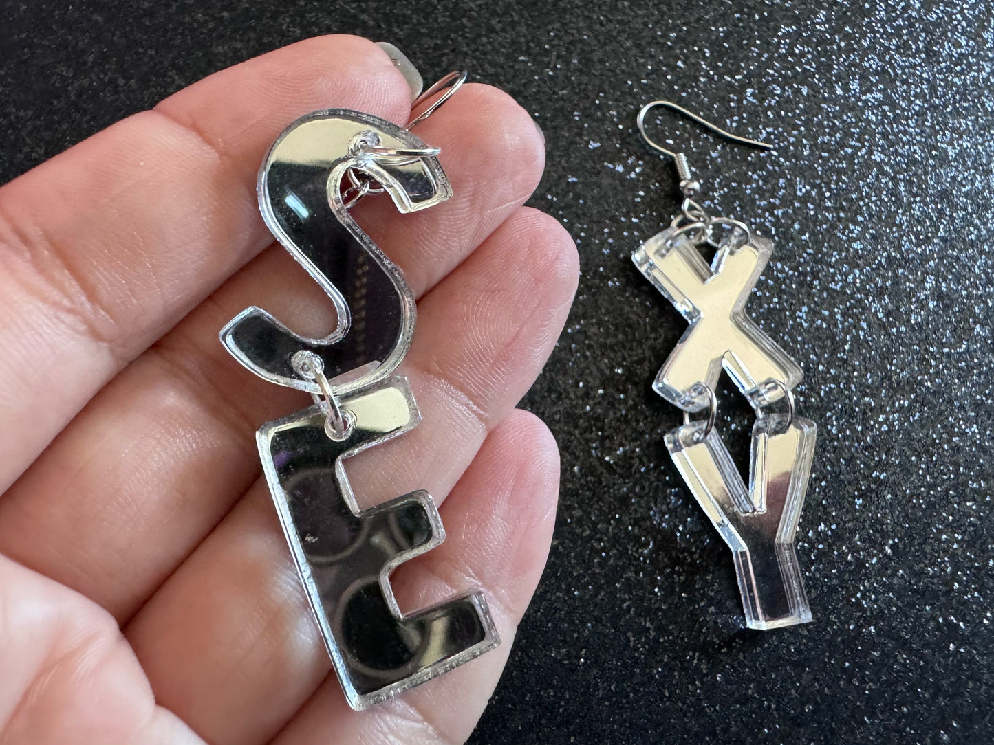 Sexy Earrings: Laser Cut Words, Gag Gift, BFFS, Best Friend Gift, Girlfriends, Funny Bachelorette, Anniversary, Best Gifts for Her/Him/Them
