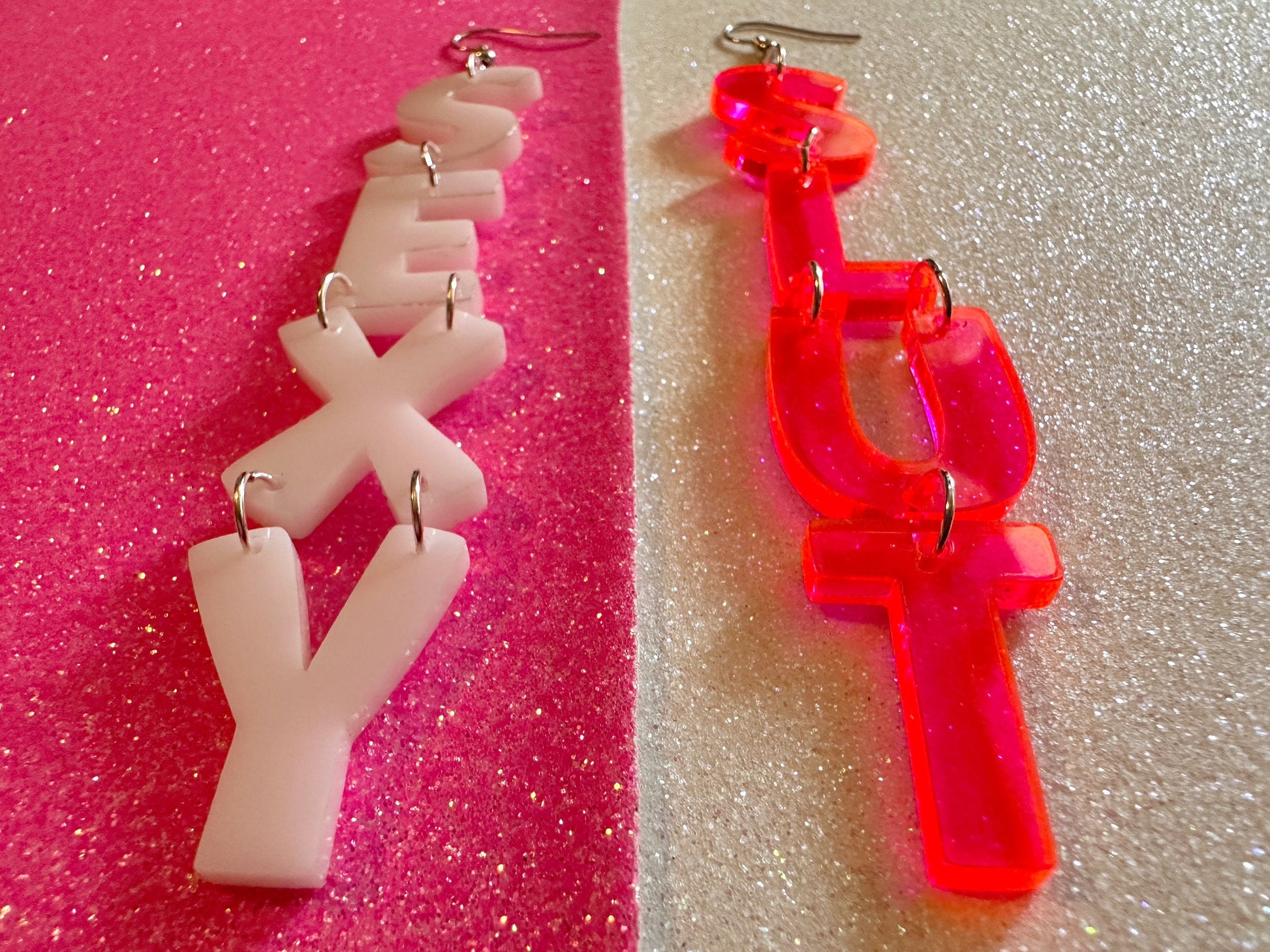 Sexy Slut Earrings: Laser Cut Words, Gag Gift, BFFS, Best Friend Gift, Girlfriends, Funny Bachelorette, Anniversary, Gifts for Her/Him/Them