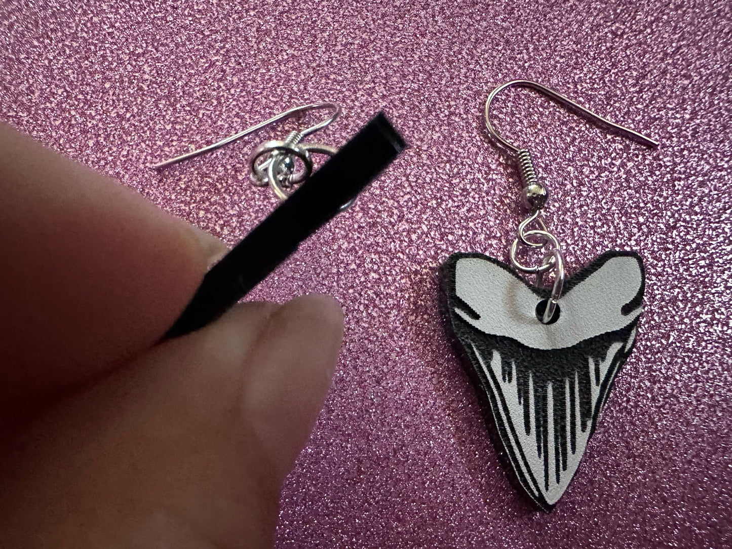 Shark Earrings: Laser Cut Acrylic Sharks, Shark Week, Shark Teeth, Shark Fin, Shark Jaw, Aquarium, Ocean Animals, Gifts for Her/Him/Them