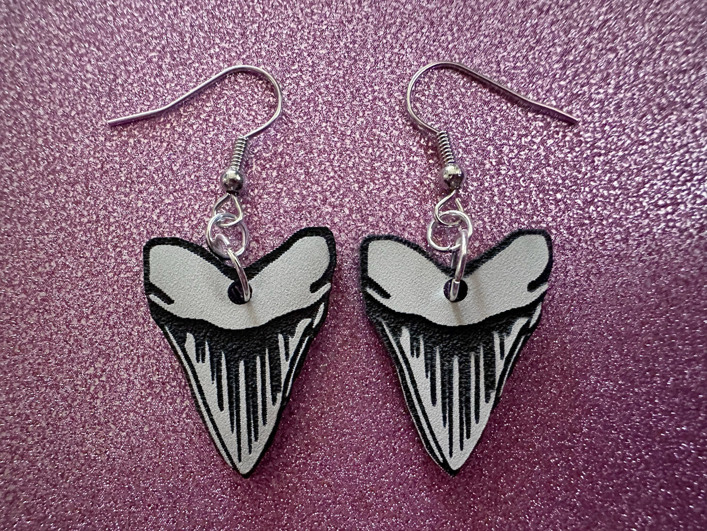 Shark Earrings: Laser Cut Acrylic Sharks, Shark Week, Shark Teeth, Shark Fin, Shark Jaw, Aquarium, Ocean Animals, Gifts for Her/Him/Them