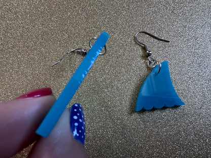 Shark Earrings: Laser Cut Acrylic Sharks, Shark Week, Shark Teeth, Shark Fin, Sharks, Aquarium, Ocean Animals, Best Gifts for Her/Him/Them