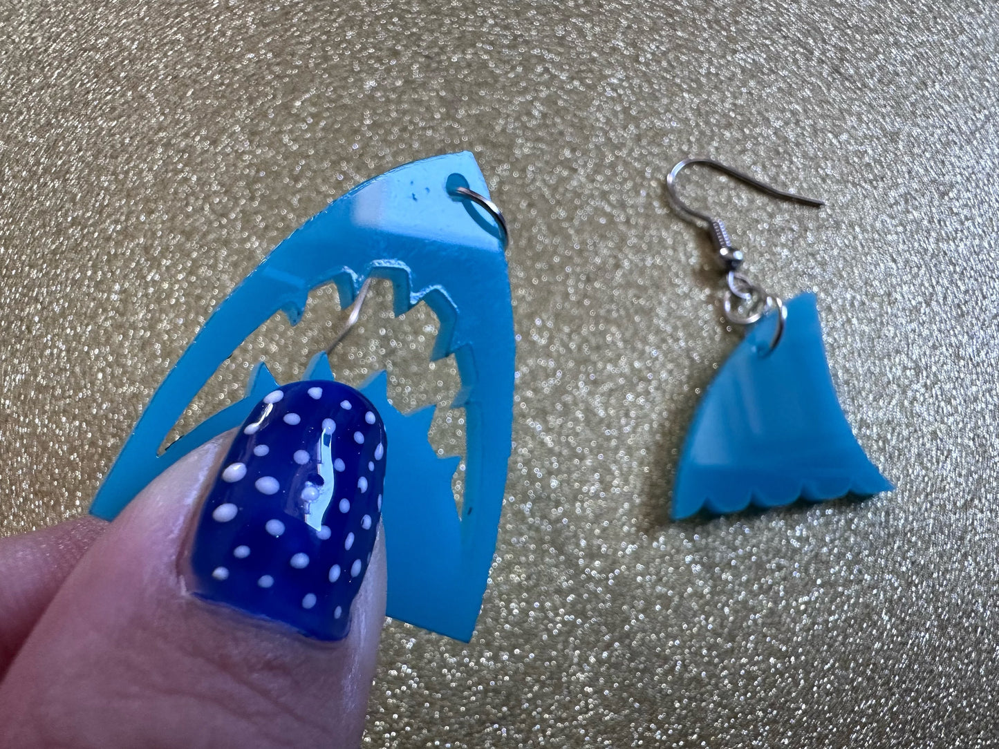 Shark Earrings: Laser Cut Acrylic Sharks, Shark Week, Shark Teeth, Shark Fin, Sharks, Aquarium, Ocean Animals, Best Gifts for Her/Him/Them