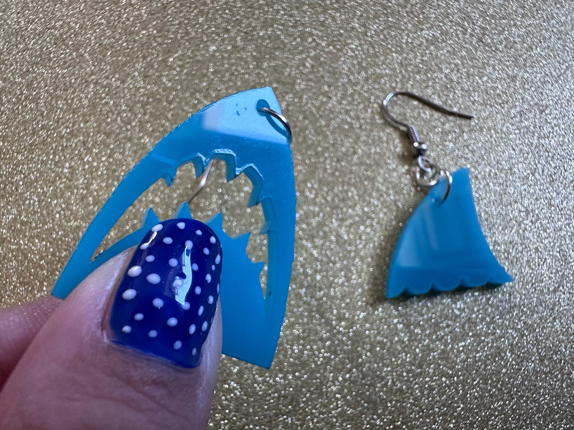 Shark Earrings: Laser Cut Acrylic Sharks, Shark Week, Shark Teeth, Shark Fin, Sharks, Aquarium, Ocean Animals, Best Gifts for Her/Him/Them