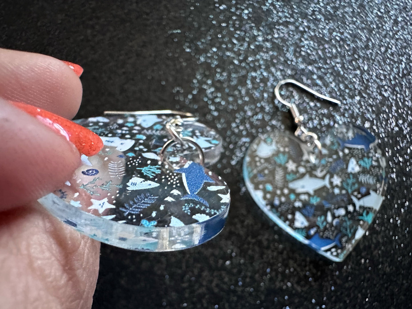 Shark Earrings: Laser Cut Acrylic Sharks, Shark Week, Shark Teeth, Shark Jaw Skeleton, Aquarium, Ocean Animals, Best Gifts for Her/Him/Them