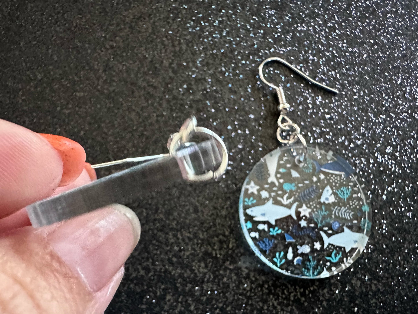 Shark Earrings: Laser Cut Acrylic Sharks, Shark Week, Shark Teeth, Shark Jaw Skeleton, Aquarium, Ocean Animals, Gifts for Her/Him/Them