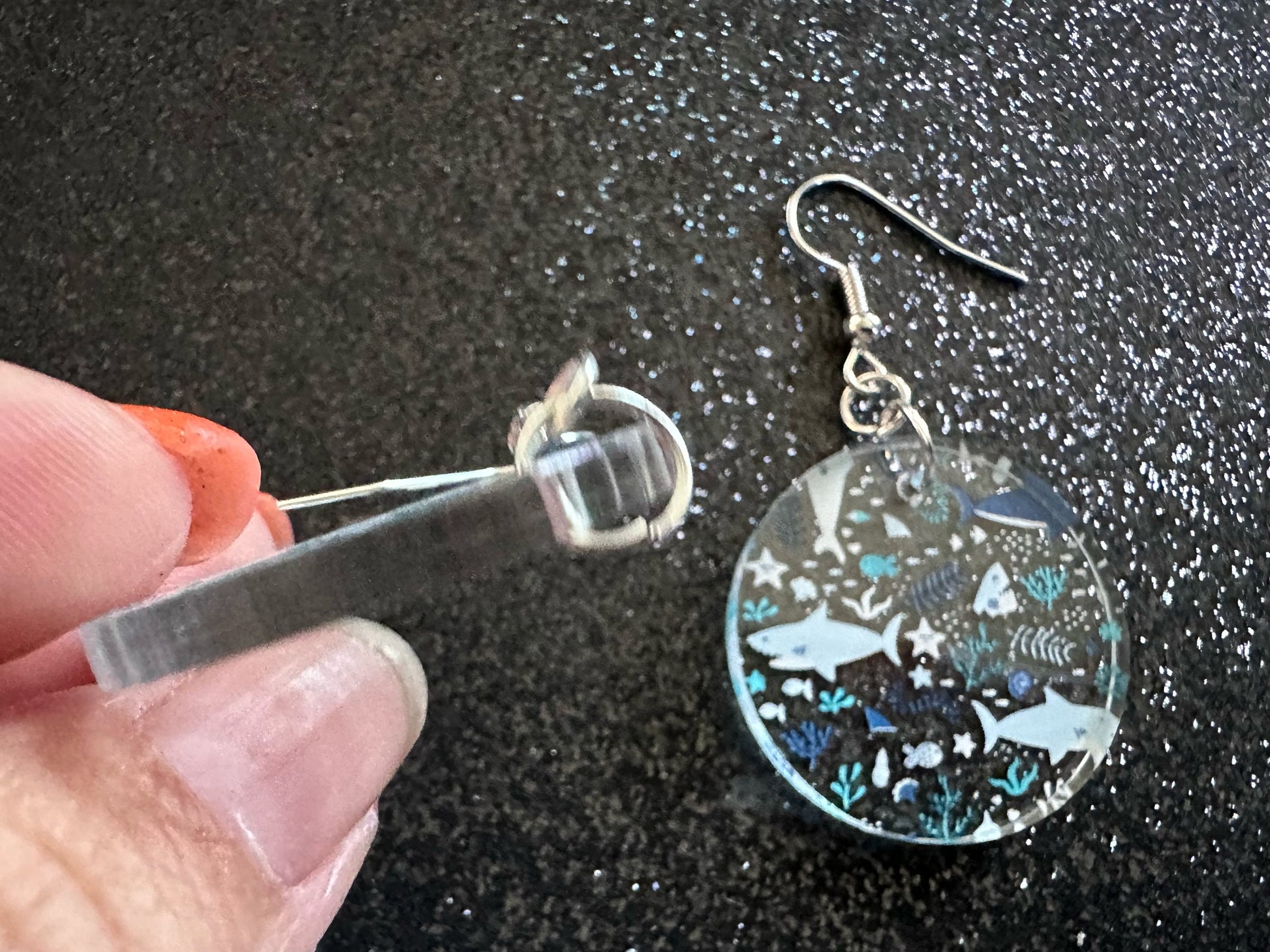 Shark Earrings: Laser Cut Acrylic Sharks, Shark Week, Shark Teeth, Shark Jaw Skeleton, Aquarium, Ocean Animals, Gifts for Her/Him/Them
