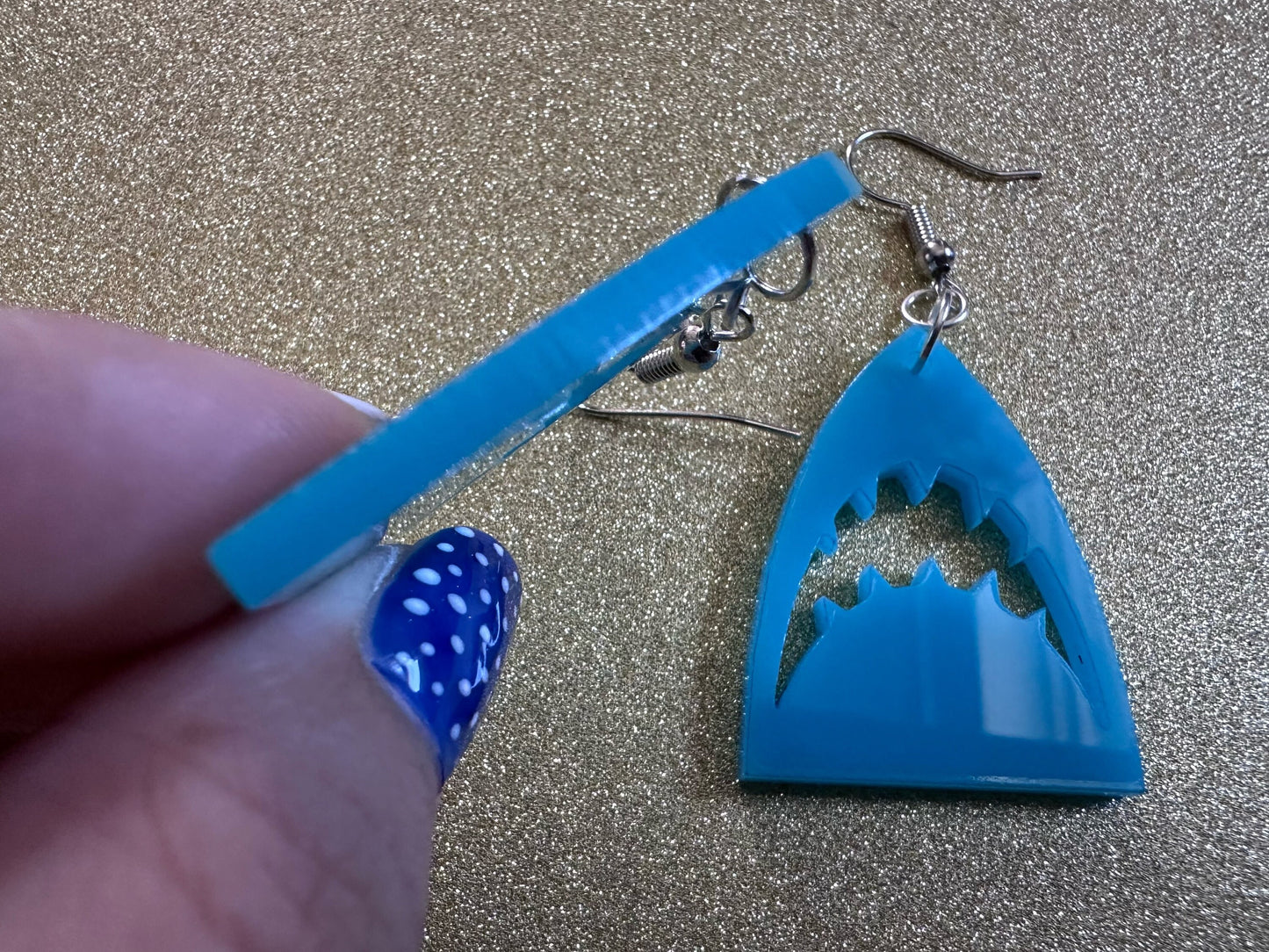 Shark Earrings: Laser Cut Acrylic Sharks, Shark Week, Shark Teeth, Sharks, Shark Jaw, Aquarium, Ocean Animals, Best Gifts for Her/Him/Them