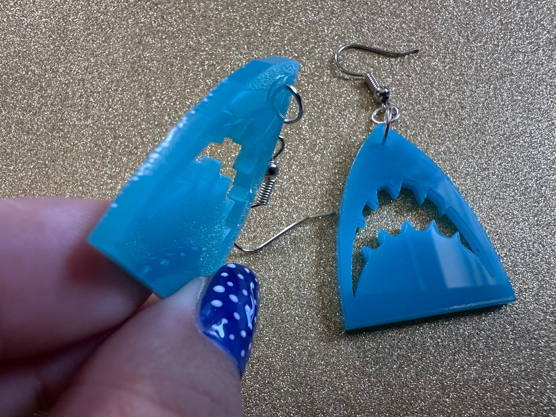 Shark Earrings: Laser Cut Acrylic Sharks, Shark Week, Shark Teeth, Sharks, Shark Jaw, Aquarium, Ocean Animals, Best Gifts for Her/Him/Them