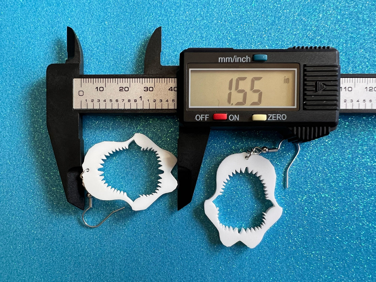 Shark Jaw Earrings: Laser Cut Acrylic Shark Skeletons, Shark Teeth, Aquarium, Ocean Animals, Shark Week Swag, Best Gifts for Her/Him/Them