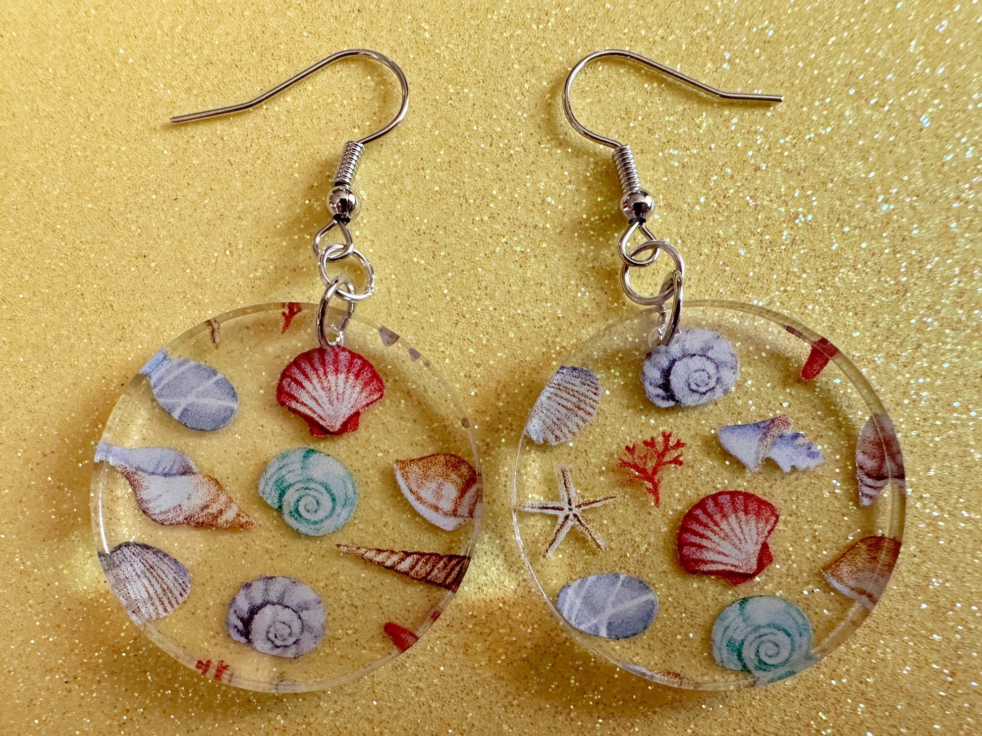 Shell Earrings: Laser Cut Acrylic Shells, Ocean, Beach, Oyster, Shells, Mollusks, Starfish, Clam, Sea, Shell, Best Gifts for Her/Him/Them