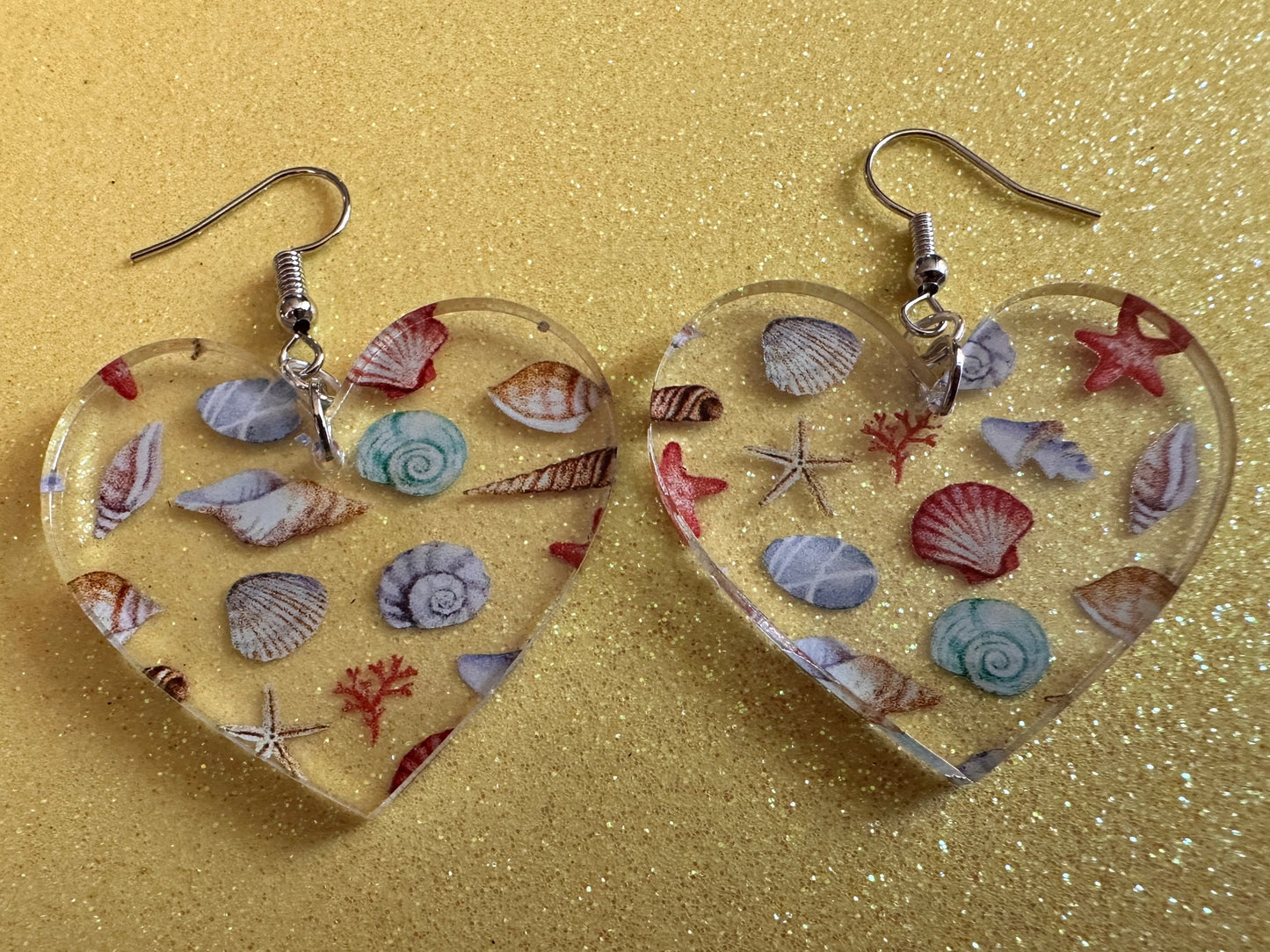 Shell Earrings: Laser Cut Acrylic Shells, Ocean, Beach, Oyster, Shells, Mollusks, Starfish, Clam, Sea, Shell, Best Gifts for Her/Him/Them