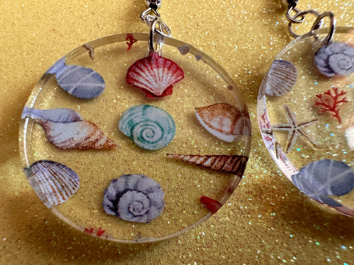 Shell Earrings: Laser Cut Acrylic Shells, Ocean, Beach, Oyster, Shells, Mollusks, Starfish, Clam, Sea, Shell, Best Gifts for Her/Him/Them