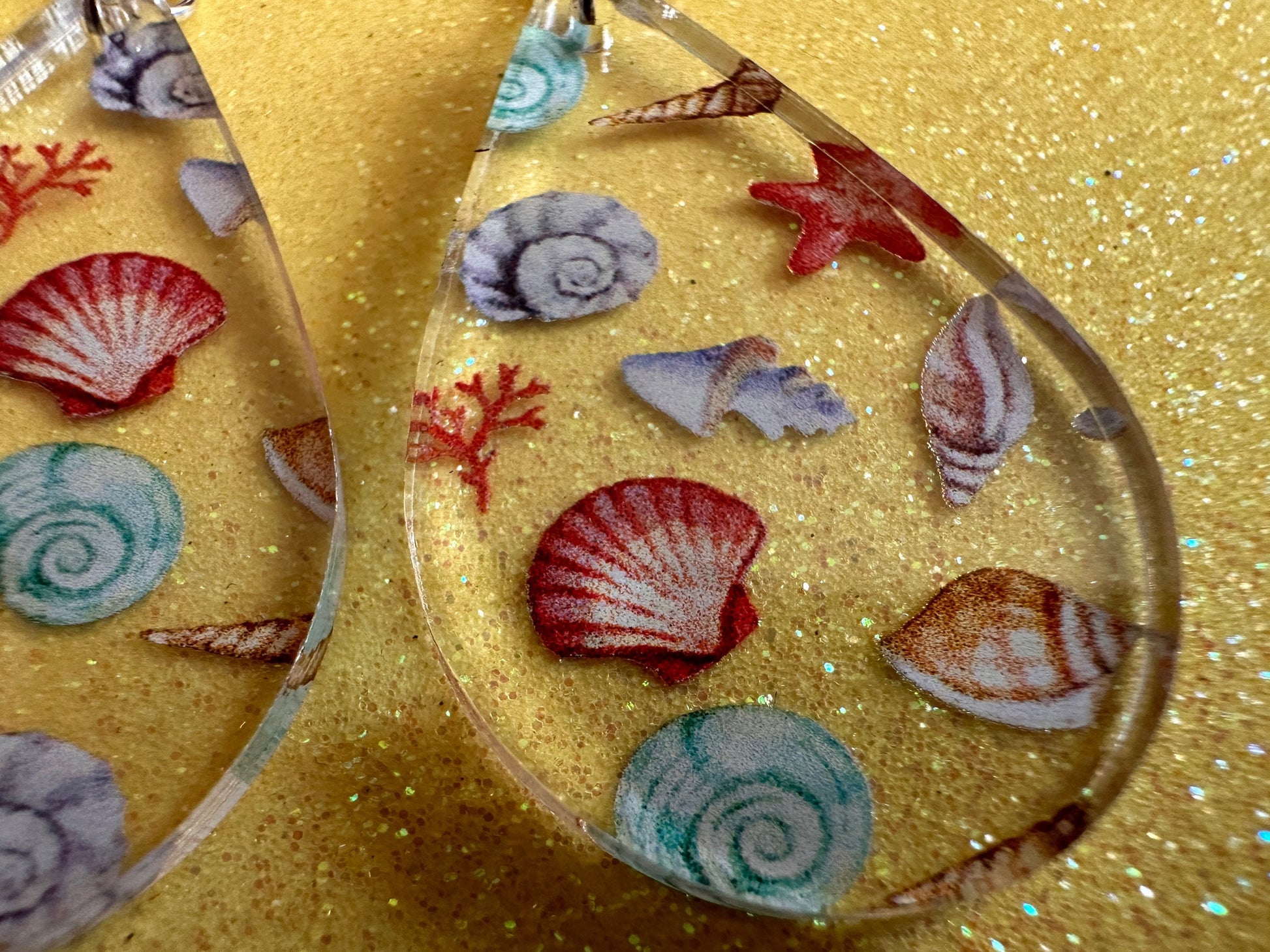 Shell Earrings: Laser Cut Acrylic Shells, Ocean, Beach, Oyster, Shells, Mollusks, Starfish, Clam, Sea, Shell, Best Gifts for Her/Him/Them