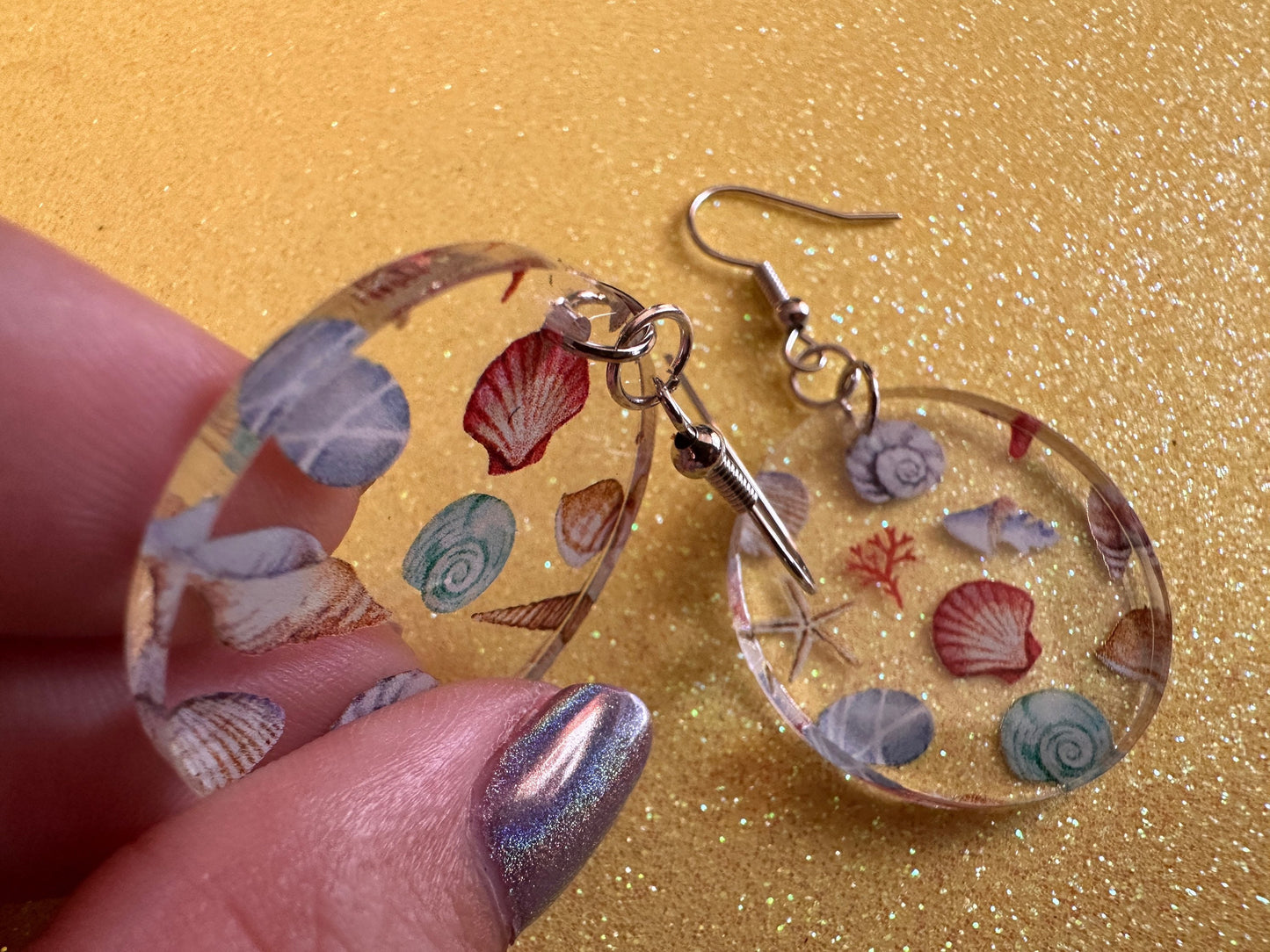 Shell Earrings: Laser Cut Acrylic Shells, Ocean, Beach, Oyster, Shells, Mollusks, Starfish, Clam, Sea, Shell, Best Gifts for Her/Him/Them