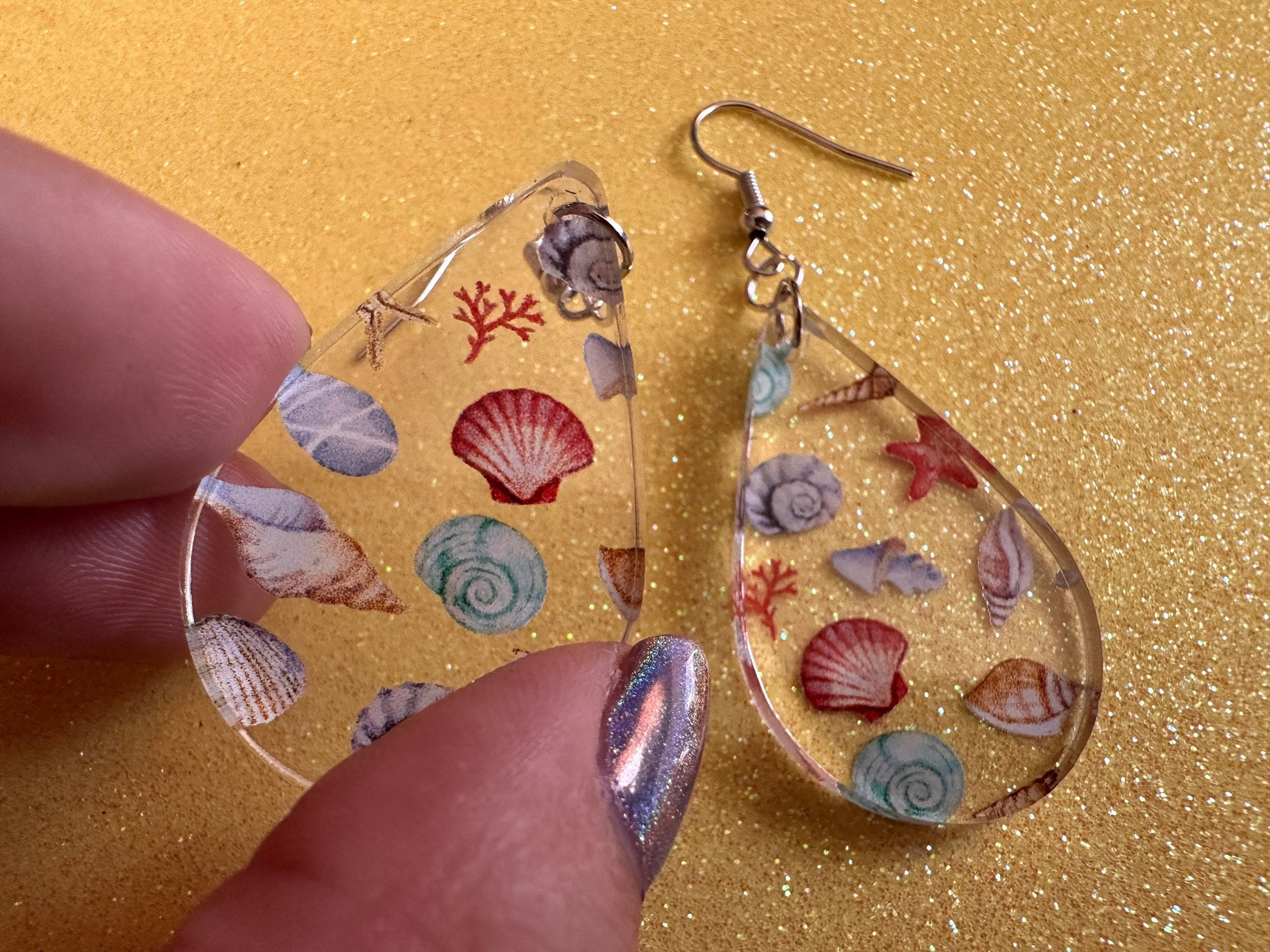 Shell Earrings: Laser Cut Acrylic Shells, Ocean, Beach, Oyster, Shells, Mollusks, Starfish, Clam, Sea, Shell, Best Gifts for Her/Him/Them