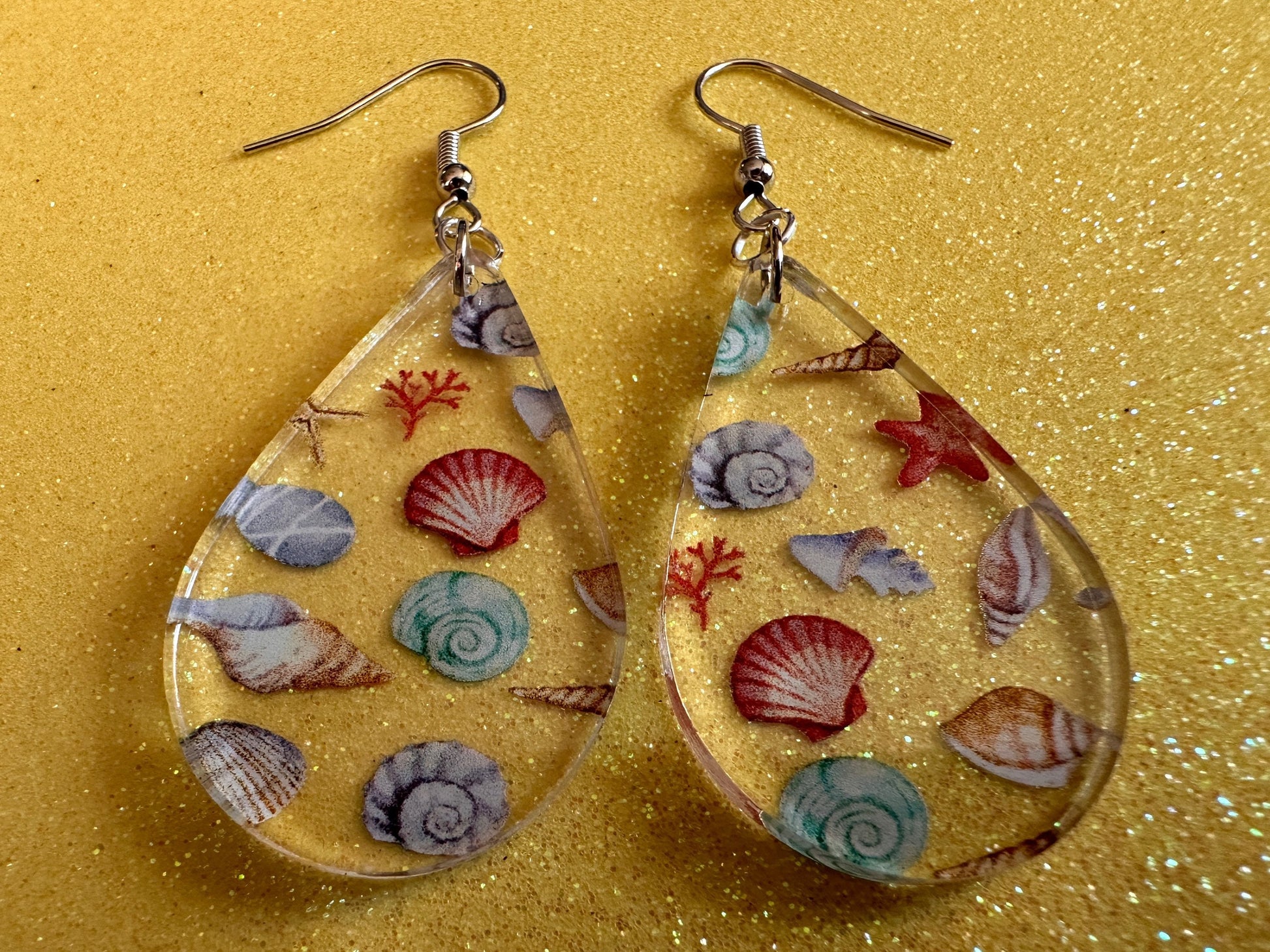 Shell Earrings: Laser Cut Acrylic Shells, Ocean, Beach, Oyster, Shells, Mollusks, Starfish, Clam, Sea, Shell, Best Gifts for Her/Him/Them