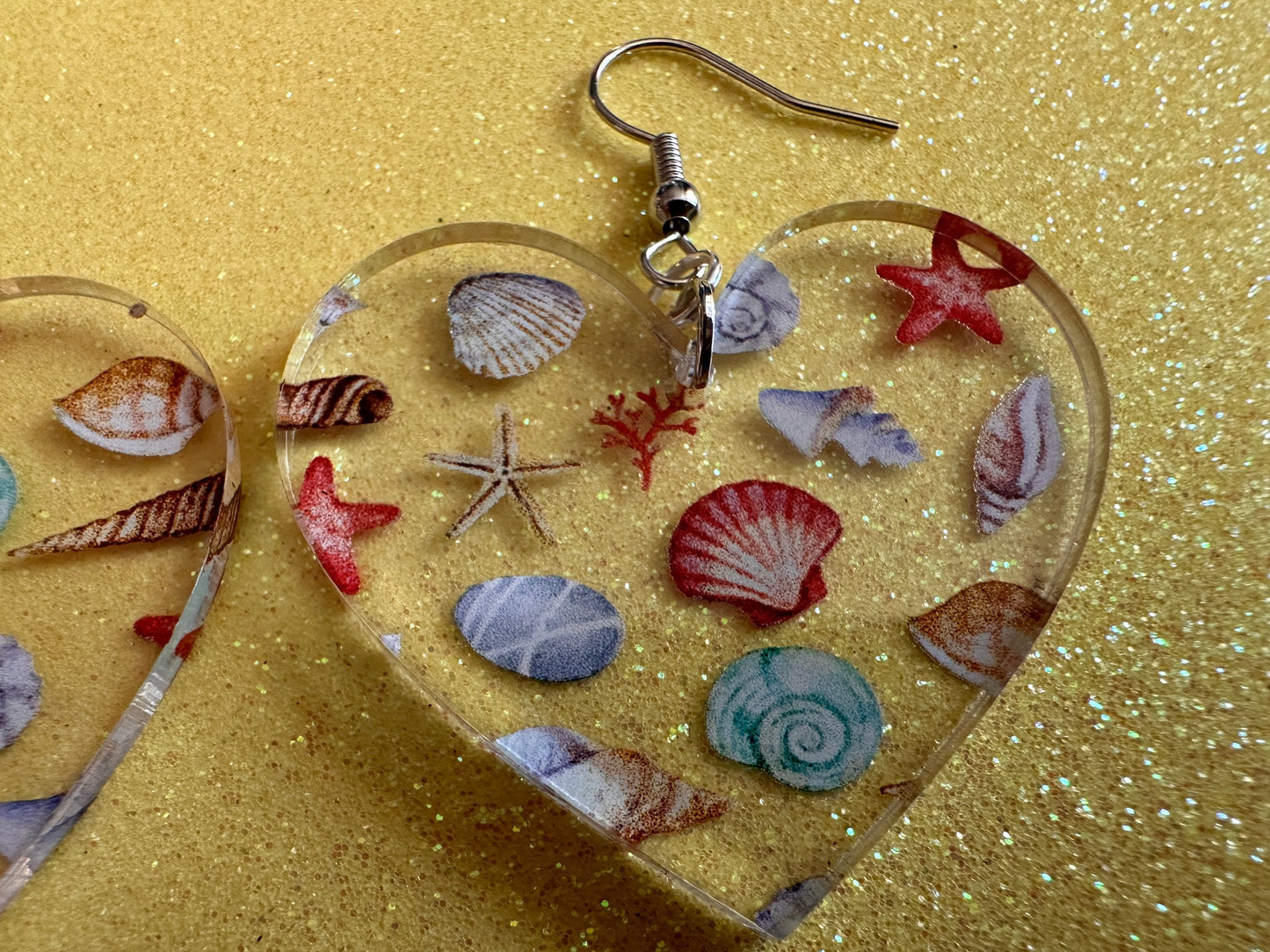 Shell Earrings: Laser Cut Acrylic Shells, Ocean, Beach, Oyster, Shells, Mollusks, Starfish, Clam, Sea, Shell, Best Gifts for Her/Him/Them