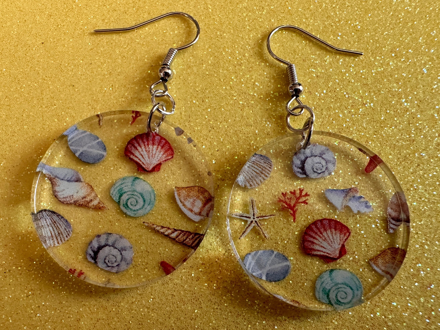 Shell Earrings: Laser Cut Acrylic Shells, Ocean, Beach, Oyster, Shells, Mollusks, Starfish, Clam, Sea, Shell, Best Gifts for Her/Him/Them