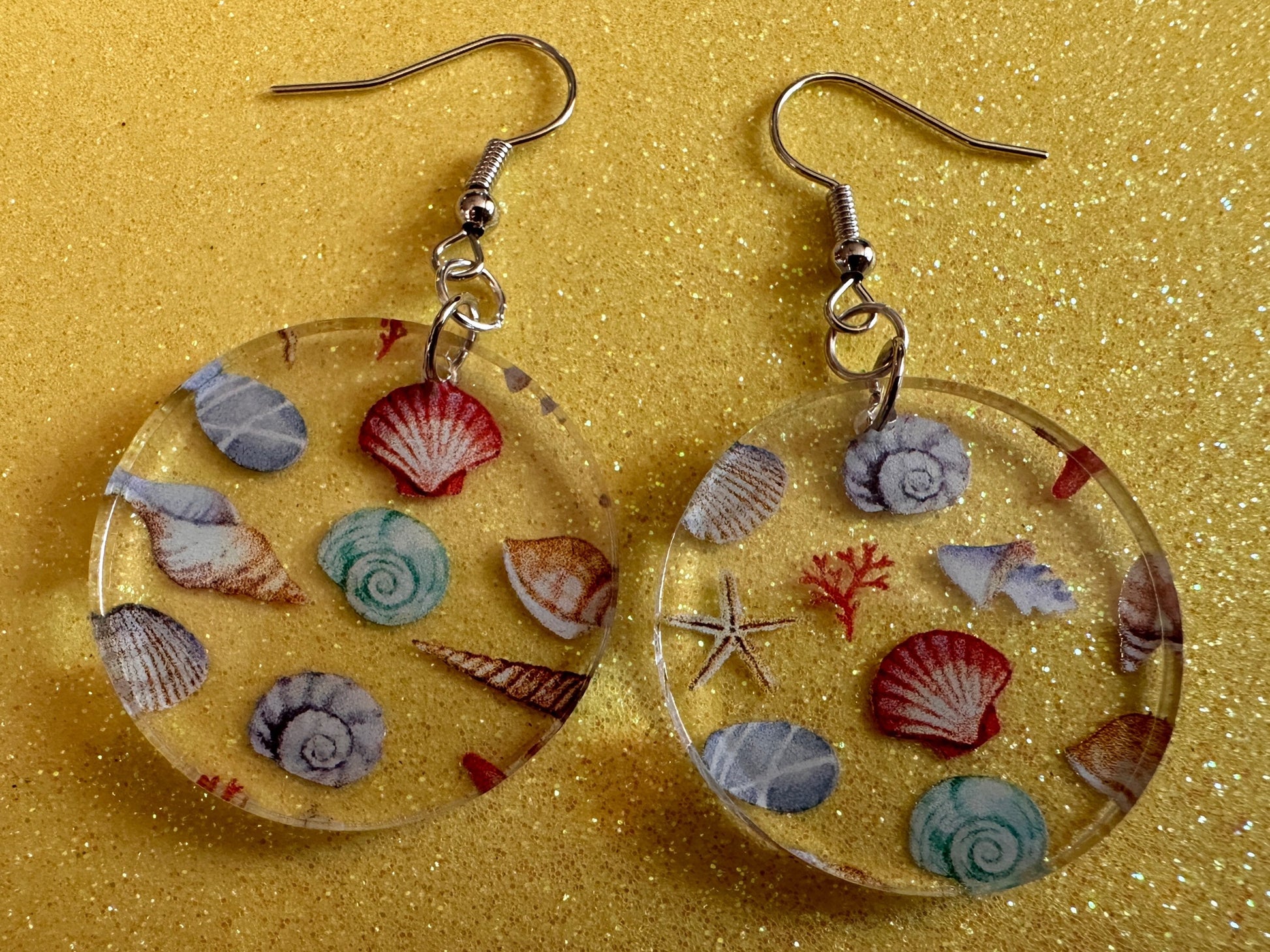 Shell Earrings: Laser Cut Acrylic Shells, Ocean, Beach, Oyster, Shells, Mollusks, Starfish, Clam, Sea, Shell, Best Gifts for Her/Him/Them