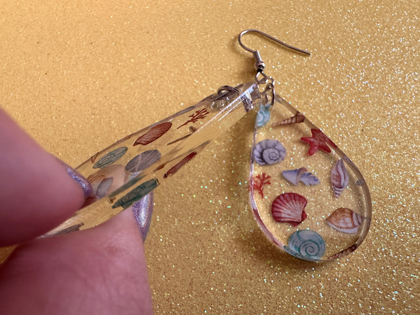 Shell Earrings: Laser Cut Acrylic Shells, Ocean, Beach, Oyster, Shells, Mollusks, Starfish, Clam, Sea, Shell, Best Gifts for Her/Him/Them