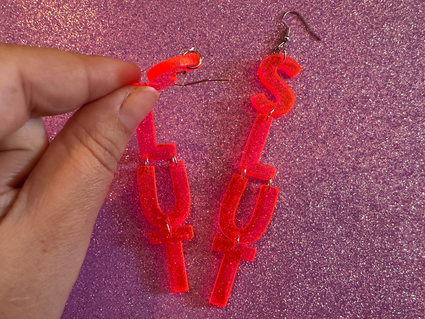 Slut Earrings: Laser Cut Words, Gag Gift, BFFS, Best Friend Gift, Girlfriends, Funny Bachelorette, Anniversary, Best Gifts for Her/Him/Them