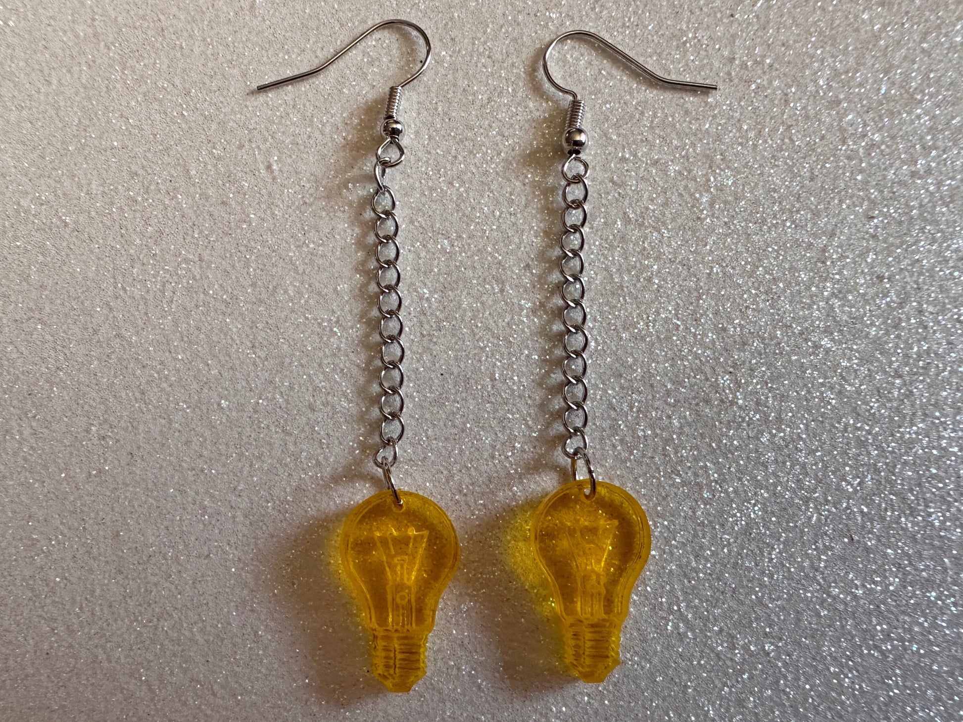 Small Idea Lightbulb Earrings: Laser Cut Acrylic Lightbulbs, Eureka, Motivational, Bright Light, Lamp, Best Gifts for Her/Him/Them