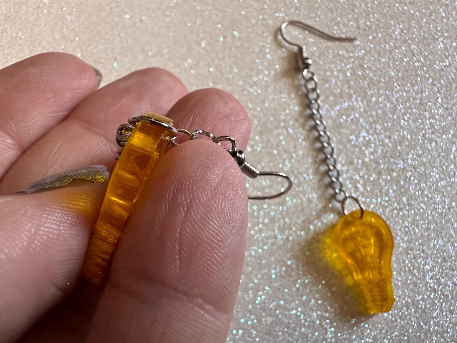 Small Idea Lightbulb Earrings: Laser Cut Acrylic Lightbulbs, Eureka, Motivational, Bright Light, Lamp, Best Gifts for Her/Him/Them