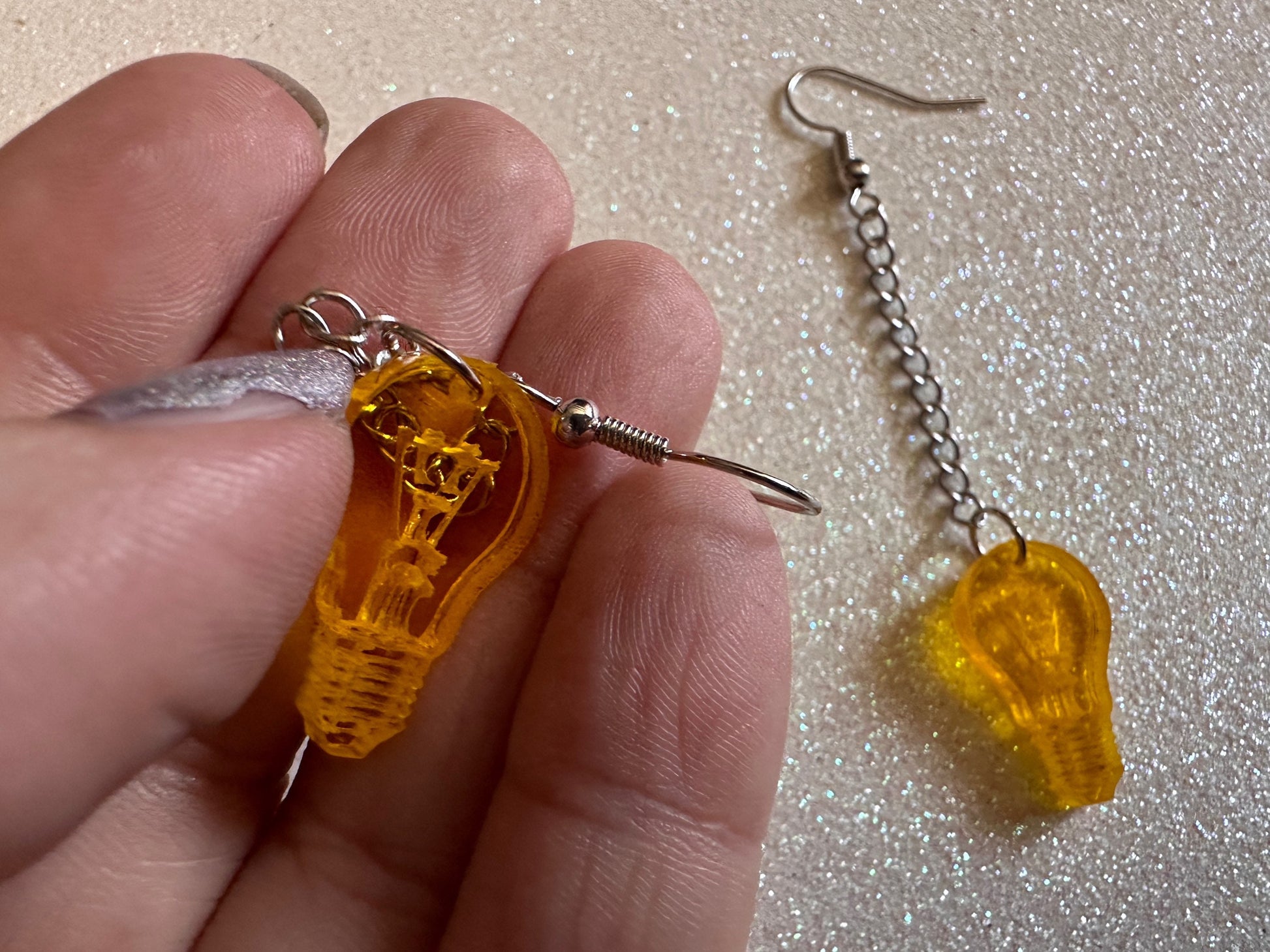 Small Idea Lightbulb Earrings: Laser Cut Acrylic Lightbulbs, Eureka, Motivational, Bright Light, Lamp, Best Gifts for Her/Him/Them