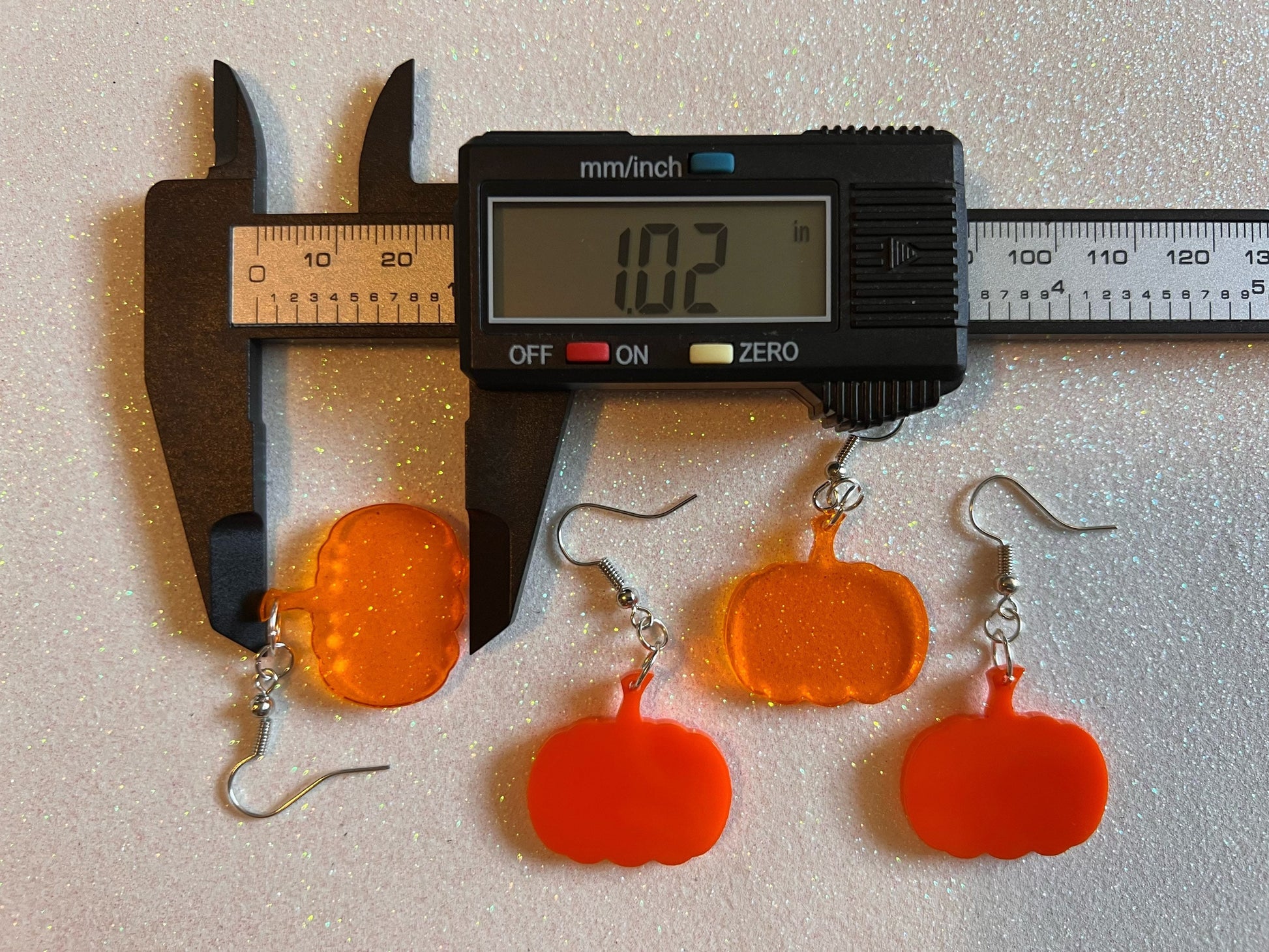 Small Pumpkin Halloween Earrings: Laser Cut Acrylic Pumpkins, Jack-O-Lantern, Scary, Spooky, Horror, Best Gifts for Her/Him/Them