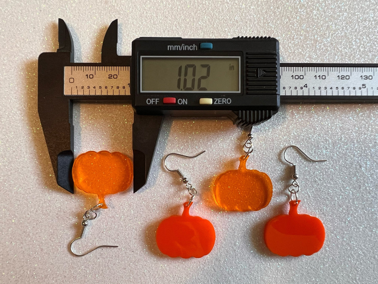 Small Pumpkin Halloween Earrings: Laser Cut Acrylic Pumpkins, Jack-O-Lantern, Scary, Spooky, Horror, Best Gifts for Her/Him/Them