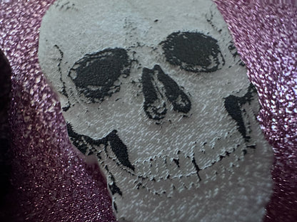Small Realistic Skull Earrings: Laser Cut Acrylic Skulls, Halloween, Bones, Engraved Skulls, Scary, Spooky, Best Gifts for Her/Him/Them