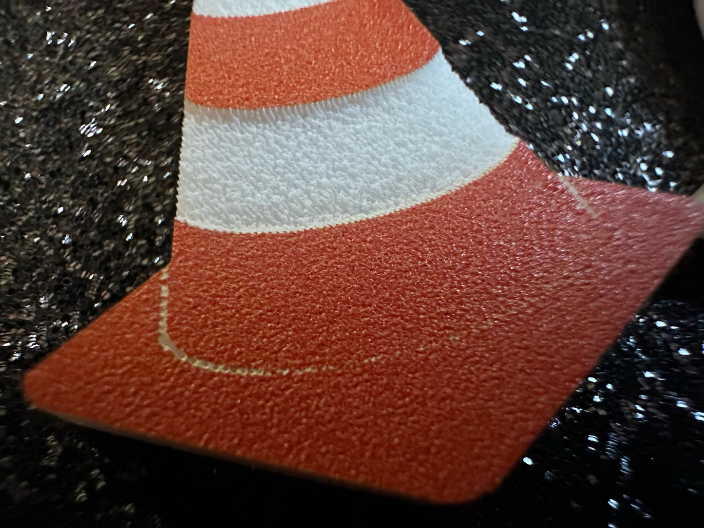 Small Traffic Cone Earrings: Laser Cut Acrylic Cones, Car, Driving School, Road Trip, Emergency, Emergencies, Best Gifts for Her/Him/Them