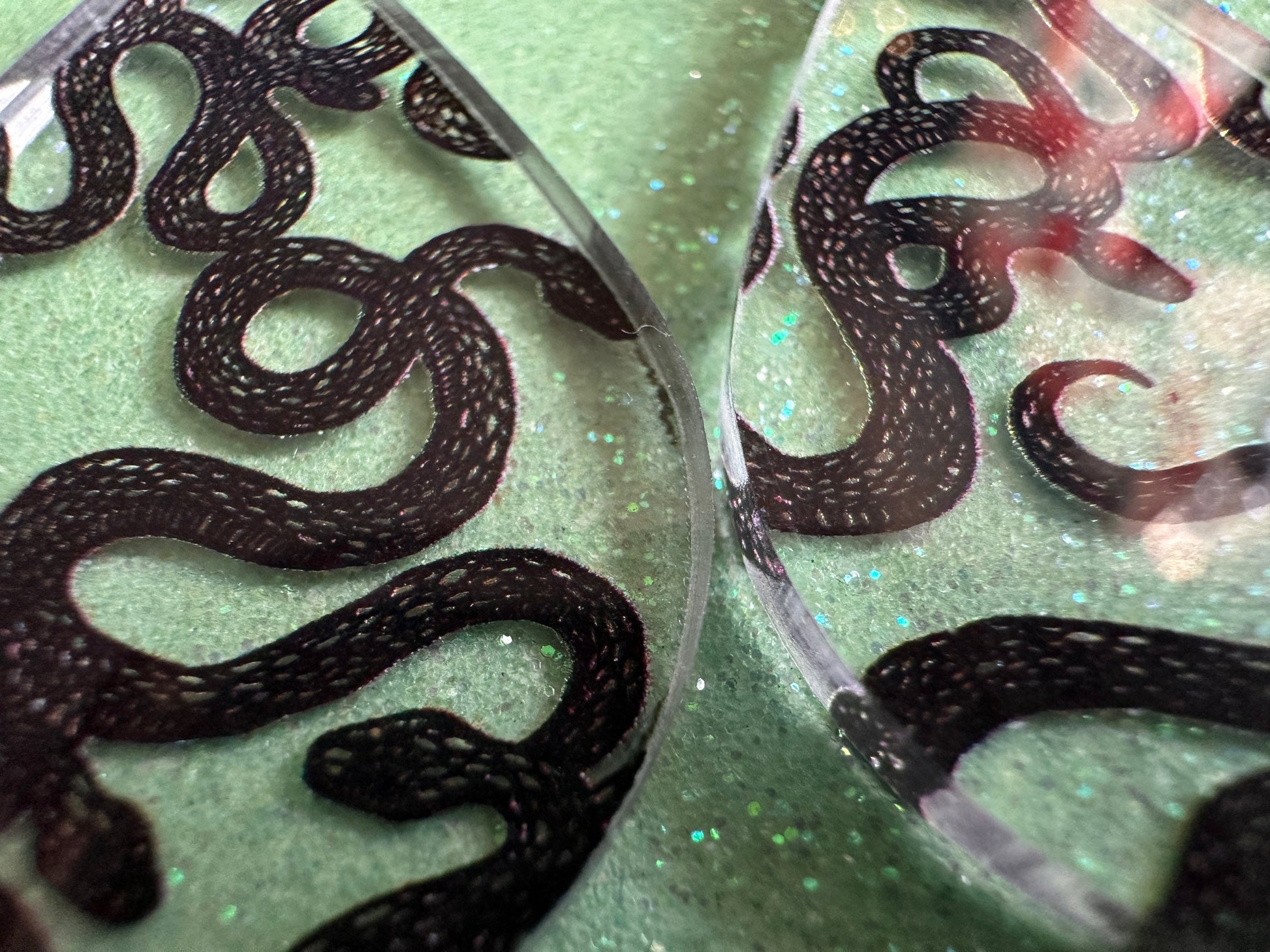 Snake Earrings: Laser Cut Acrylic Snakes, Reptile, Zoo, Nope Rope, Halloween, Cobra, Animals, Black Snakes, Best Gifts for Her/Him/Them
