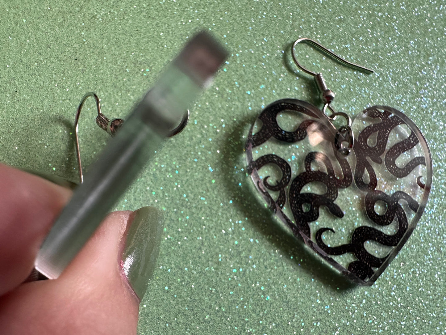 Snake Earrings: Laser Cut Acrylic Snakes, Reptile, Zoo, Nope Rope, Halloween, Cobra, Animals, Black Snakes, Best Gifts for Her/Him/Them