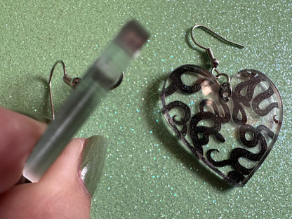 Snake Earrings: Laser Cut Acrylic Snakes, Reptile, Zoo, Nope Rope, Halloween, Cobra, Animals, Black Snakes, Best Gifts for Her/Him/Them