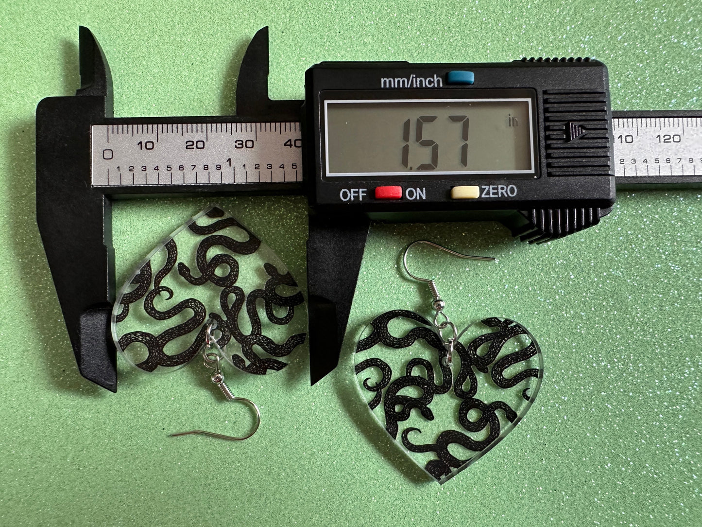 Snake Earrings: Laser Cut Acrylic Snakes, Reptile, Zoo, Nope Rope, Halloween, Cobra, Animals, Black Snakes, Best Gifts for Her/Him/Them