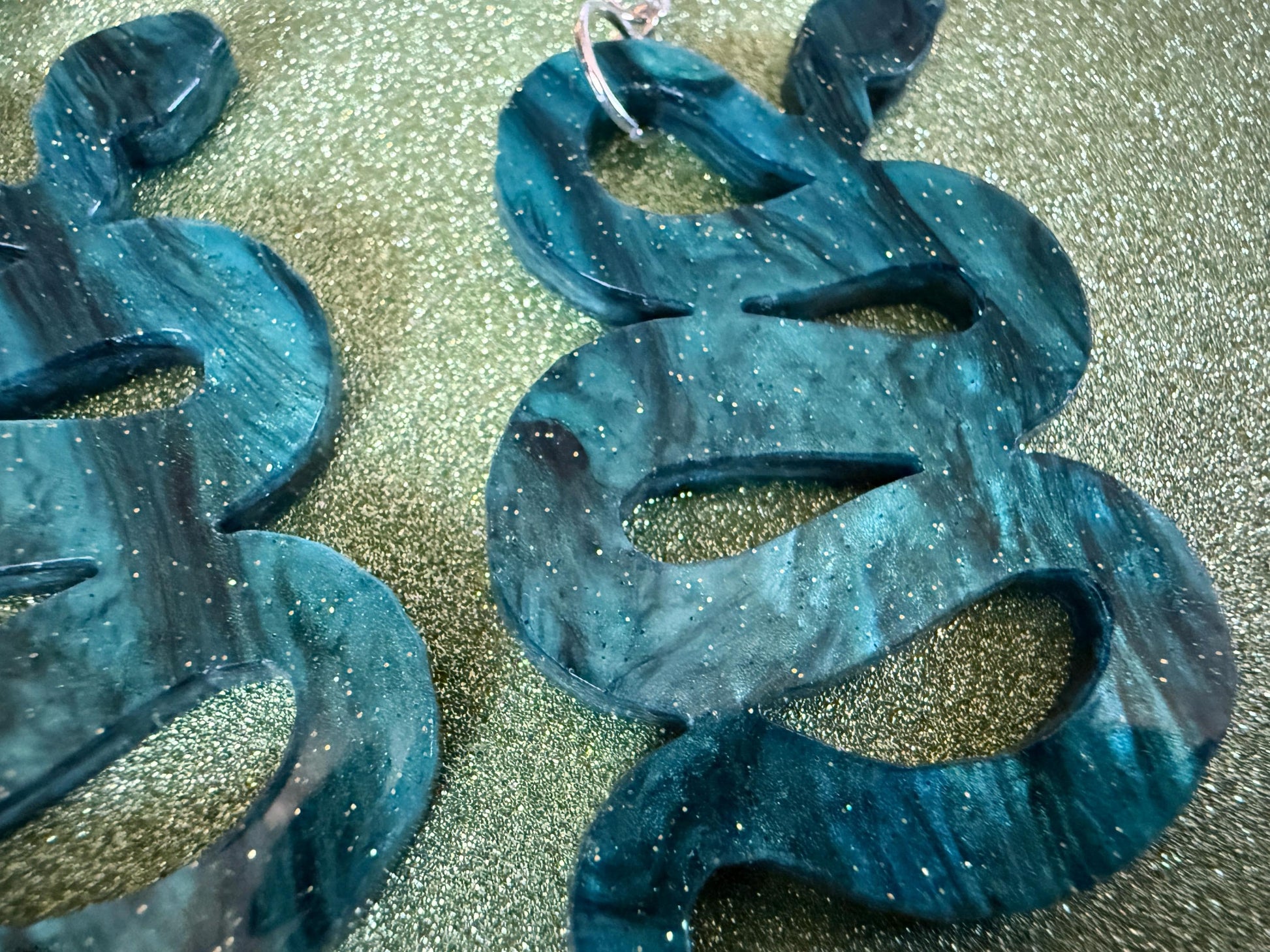 Snake Earrings: Laser Cut Acrylic Snakes, Reptile, Zoo, Nope Rope Halloween Cobra Animals, Shiny Green Earrings, Best Gifts for Her/Him/Them